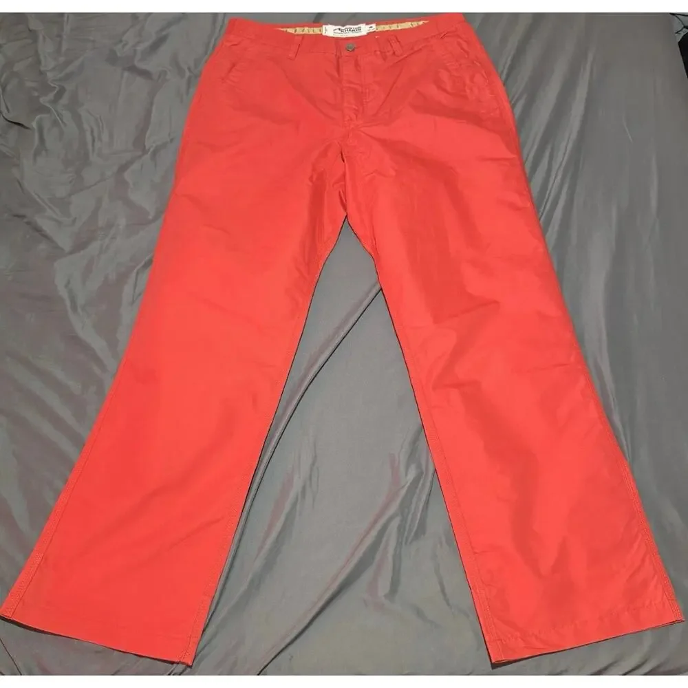 Mountain Khakis Men’s 36x32 Orange Outdoor Pants Relaxed Fit Casual